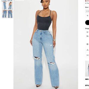 London High Rise Straight Leg Jeans NWT
